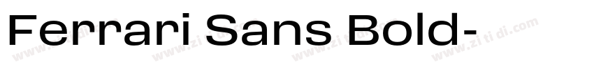 Ferrari Sans Bold字体转换